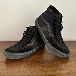 Vans Gilbert Crockett High Tops 8.5 Mens All Black, Great Condition
